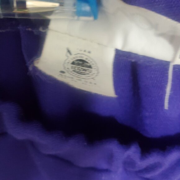 Vintage Devon IGLWU Union Made Indigo Purple Pencil Skirt Size 10 Midi Length - Picture 7 of 8